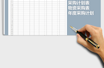 2021年年度物資采購計(jì)劃表-自動合計(jì)