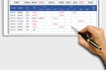 2021年理財(cái)收支記賬