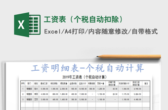 2021年工資表（個稅自動扣除）