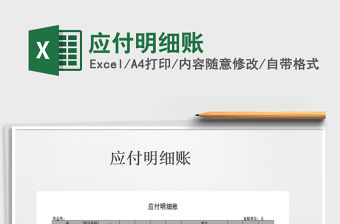 2021年應付明細賬