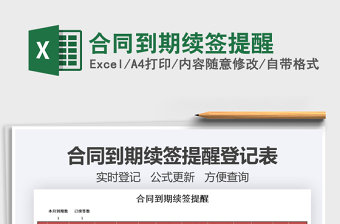 2021年合同到期續(xù)簽提醒