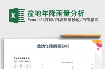 2021年盆地年降雨量分析