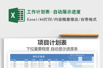 2021年工作計劃表-自動展示進度