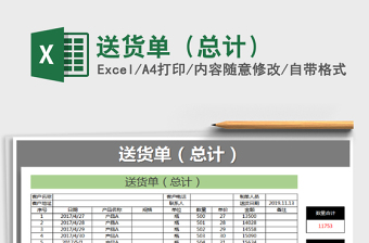 2021年送貨單（總計(jì)）