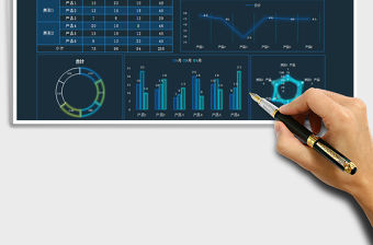 2021年產品銷量分析板
