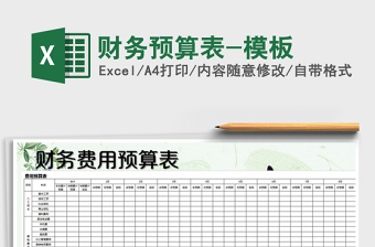 2021年財(cái)務(wù)預(yù)算表-模板