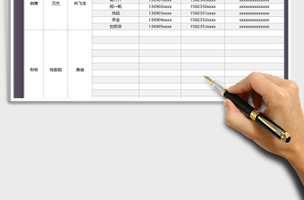 2021年公司各部门人员信息表