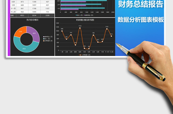 2021年财务总结报告数据分析图表模板