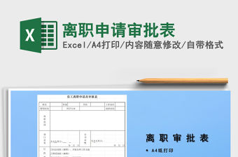 2021年離職申請審批表