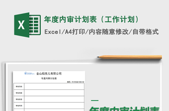 2021年年度內審計劃表（工作計劃）