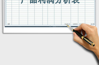 2021年產品利潤分析表