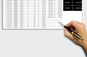 2021年銷售利潤匯總統計表