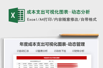 2021年成本支出可視化圖表-動態分析免費下載