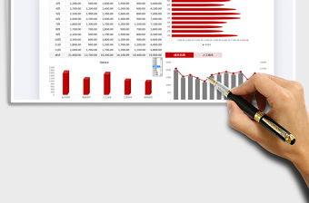 2021年成本支出可視化圖表-動態分析免費下載