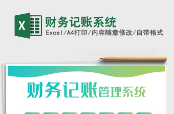 2021年財務(wù)記賬系統(tǒng)