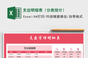 2021年支出明細(xì)表（分類統(tǒng)計(jì)）