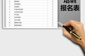 2021年員工培訓報名表