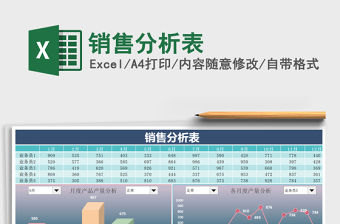 2021年銷售分析表