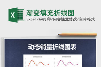 2021年漸變填充折線圖