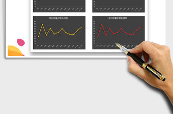 2021年銷量分析多彩折線圖（可視化）