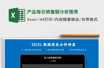 2021年產(chǎn)品每日銷售額分析圖表