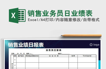 2021年銷售業務員日業績表