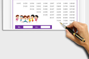 2021年加法口訣表