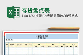 2021年存貨盤點表