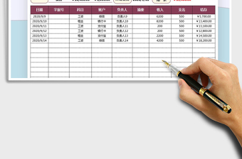 2021年收支日記賬-多項查詢