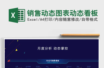 2021年銷售動態圖表動態看板