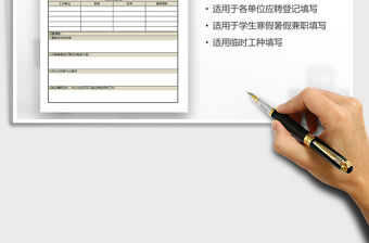 2021年員工招聘表