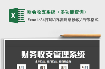 2021年財(cái)會收支系統(tǒng)（多功能查詢）