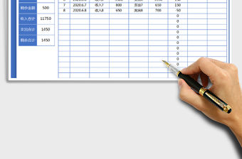 2021年財(cái)務(wù)收支表(全自動(dòng)智能表格）