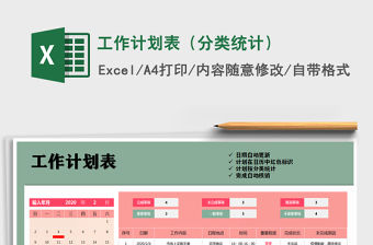 2021年工作計劃表（分類統(tǒng)計）