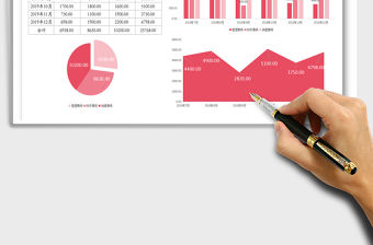 2021年日常費用統(tǒng)計表（可視化圖表）