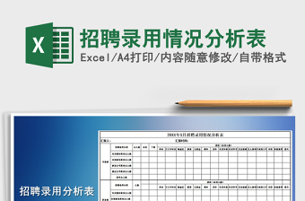 2021年招聘錄用情況分析表