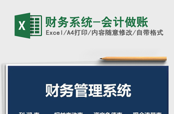 2021年財務系統(tǒng)-會計做賬