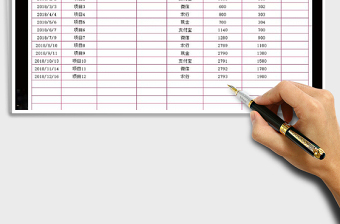 2021年現金出納日記賬（帶查詢統計）