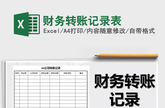 2021年財務(wù)轉(zhuǎn)賬記錄表