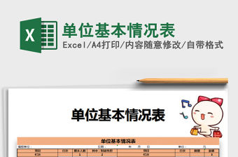 2021年單位基本情況表