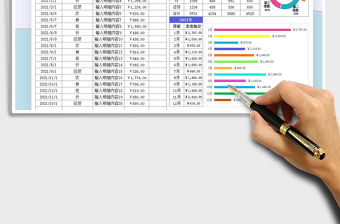 2021年家庭支出明細表-財務支出通用