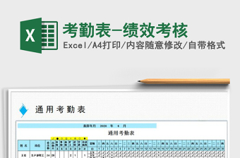 2021年考勤表-績效考核