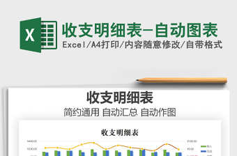 2021年收支明細(xì)表-自動(dòng)圖表