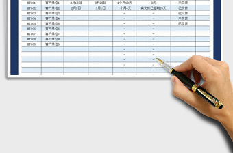 2021年銷售訂單周期記錄表