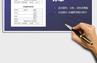 2021年項目服務(wù)申請詳單