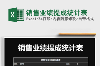 2021年銷售業(yè)績提成統(tǒng)計表