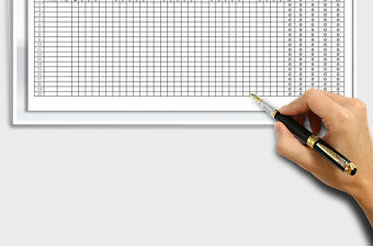 2022年2019年月度考勤表免費下載