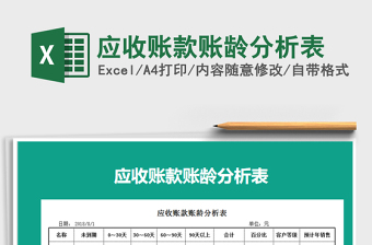 2021年應(yīng)收賬款賬齡分析表