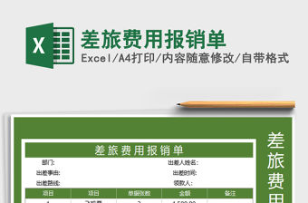 2021年差旅費用報銷單