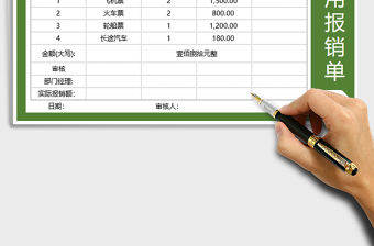 2021年差旅費用報銷單